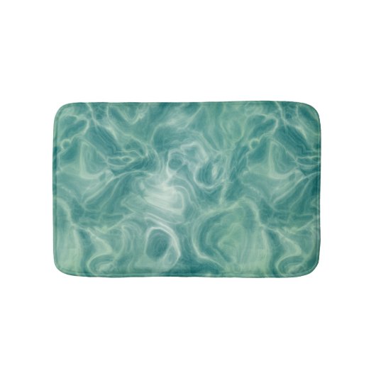 Türkisgrün Abstrakt Badematte (Vorderseite)