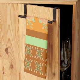 Türkisgrün aus Gold gemustert Geschirrtuch