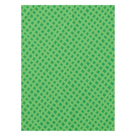 Türkisgrün Basketweave Gitterton Tischdecke (Vorderseite)