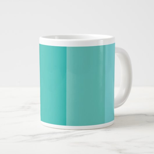 Türkisgrün Jumbo-Tasse (Vorderseite Rechts)