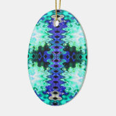 Türkisgrün Keramik Ornament (Links)