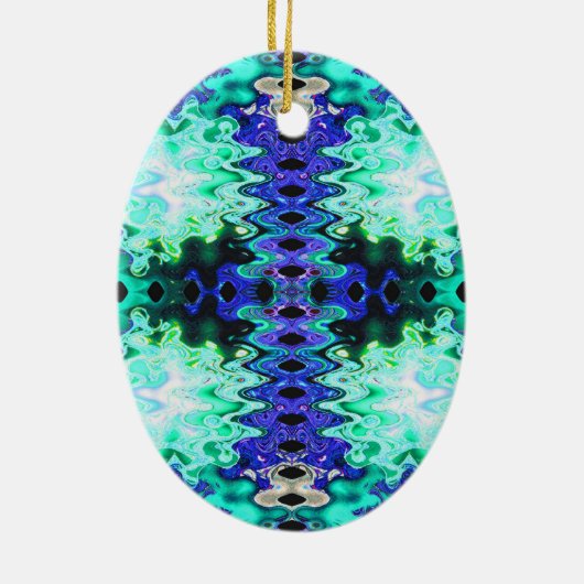 Türkisgrün Keramik Ornament (Hinten)