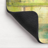Türkisgrün und Abstrakt gestrichen Mousepad (Ecke)