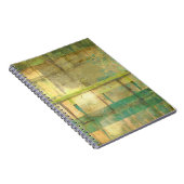 Türkisgrün und Abstrakt gestrichen Notizblock (Rechte Seite)