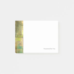 Türkisgrün und Abstrakt gestrichen Post-it Klebezettel