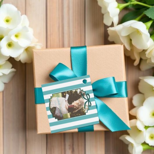 Türkisgrüne Abschlussfeier Geschenkanhänger
