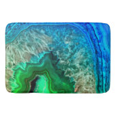 Türkisgrüne Agate Mineral Gemstone Badematte (Vorderseite)
