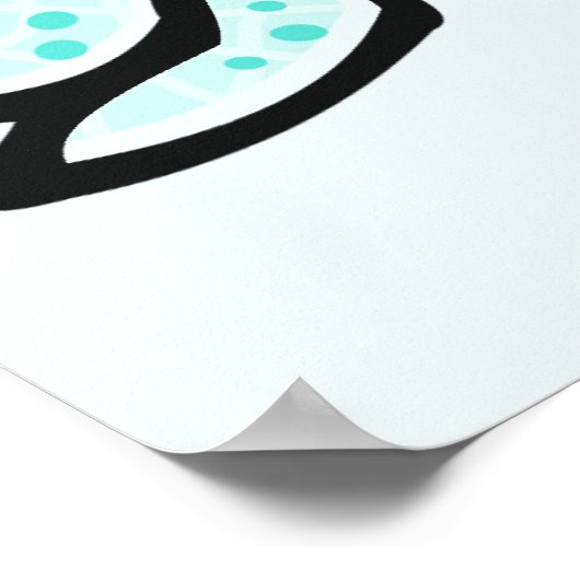 Türkisgrüne Libelle Poster (Ecke)