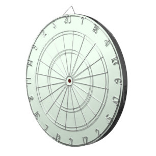 Türkisgrüne weiche, helle, weiße Pastellfarben Dartscheibe