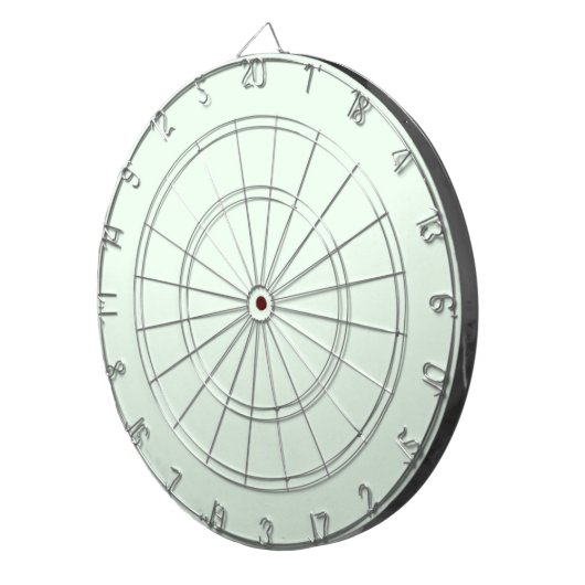 Türkisgrüne weiche, helle, weiße Pastellfarben Dartscheibe (Vorderseite rechts)