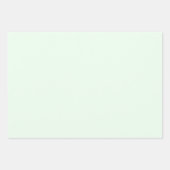 Türkisgrüne weiche, helle, weiße Pastellfarben Geschenkpapier Set (Vorderseite 2)