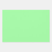 Türkisgrüne weiche, helle, weiße Pastellfarben Geschenkpapier Set (Vorderseite 2)