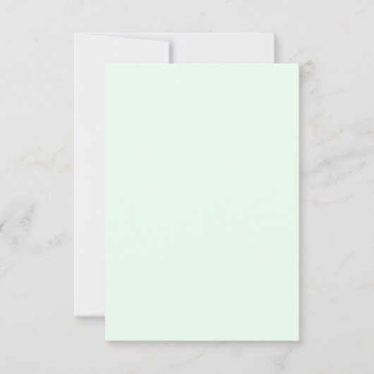 Türkisgrüne weiche, helle, weiße Pastellfarben Karte (Vorderseite)