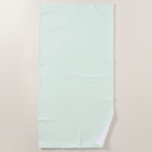 Türkisgrüne weiche, helle, weiße Pastellfarben Strandtuch (Vorderseite)