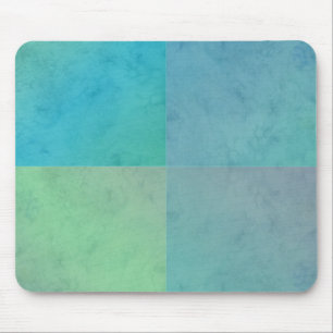 Türkisgrünes Wasserfarben Geometrisches Muster Art Mousepad