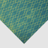 Türkisgrunge Geometrisch gestört strukturiert Seidenpapier (Ausschnitt)