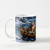 Turkish Angora Cat Christmas Boat Holiday Kaffeetasse (Links)