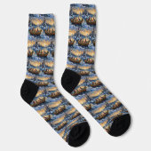 Turkish Angora Cat Christmas Boat Holiday Socken (Rechts)