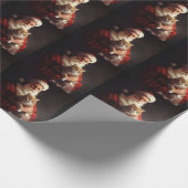 Turkish Angora Cat Santa Claus Weihnachten Geschenkpapier (Ecke)