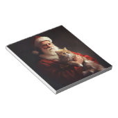 Turkish Angora Cat Santa Claus Weihnachten Notizblock (angewinkelt)