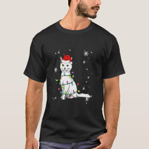 Turkish Angora Cat WeihnachtsLICHT Weihnachtskalat T-Shirt