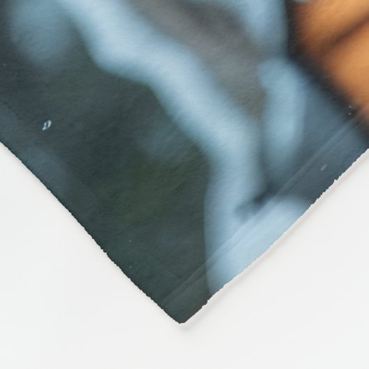 Turkish Angora Cats Christmas Snow Holiday Fleecedecke (Ecke)