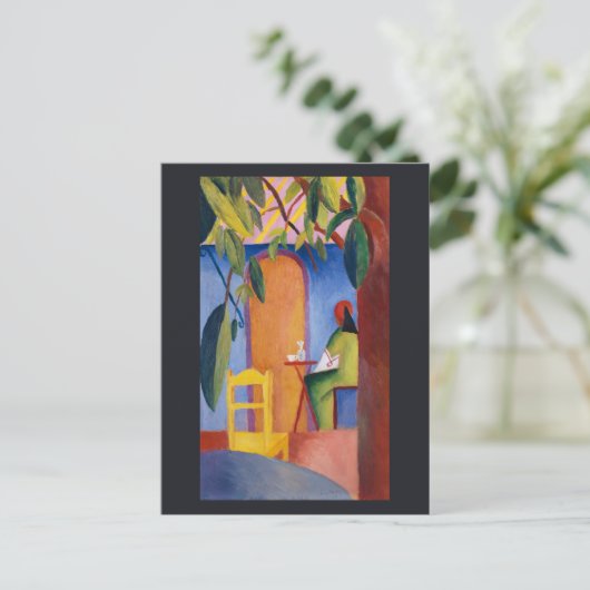 "Turkish Café" Postkarte (Stehend Vorderseite)