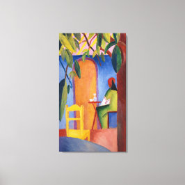 "Turkish Café" von Macke, Art Leinwand-Druck Leinwanddruck