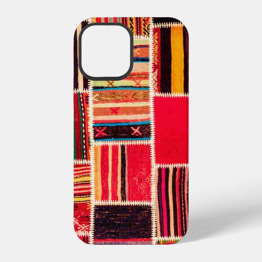 Turkish carpet patchwork handmade. Patchwork patte iPhone Hülle (Rückseite)