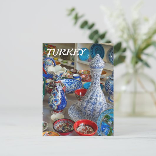 Turkish Ceramics Postkarte (Stehend Vorderseite)