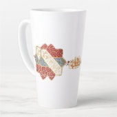 Turkish design elegant Eid Mubarak Milchtasse (Linke Ecke)