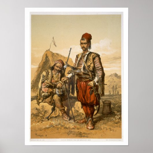 Turkish foot soldiers in the Ottoman army, pub. by Poster (Vorne)