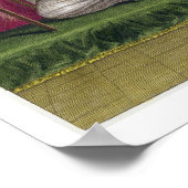 Turkish Girl, embroidering, 18th century (engravin Poster (Ecke)