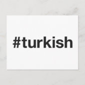 TURKISH Hashtag Postkarte (Vorderseite)