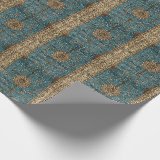 Turkish Kilim Antique Geschenkpapier (Ecke)