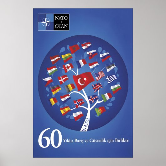 Turkish NATO Anniversary Poster Together for Peace (Vorne)