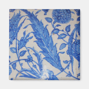 Turkish Ottoman Blue and White ceramic tile Magnet