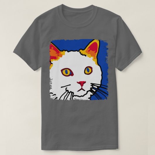 Turkish Van Art Cat Lover Geschenk T-Shirt (Design vorne)