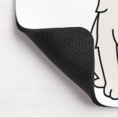Turkish Van Cat Cartoon Mousepad (Ecke)