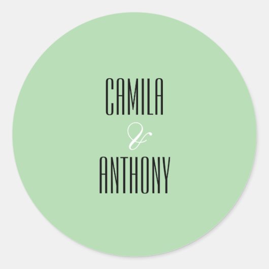 Türkishochzeit Runder Aufkleber (Vorderseite)