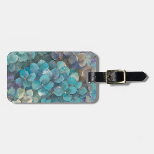 TürkisHydrangea Gepäckanhänger (Vorderseite horizontal)