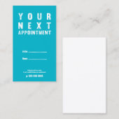 Türkiskarte Terminkarte (Vorne/Hinten)