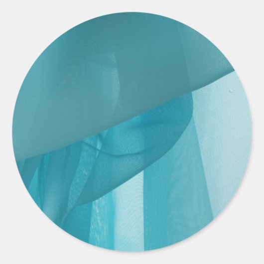 Türkiskleber Runder Aufkleber (Vorderseite)