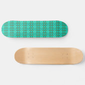 Türkiskreismuster Skateboard (Horizontal)
