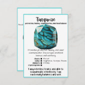 Türkiskristall - Karte (Vorne/Hinten)