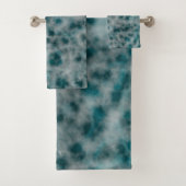 Türkismarmor abstrakt badhandtuch set (Insitu)