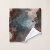 Türkismarmor abstrakt badhandtuch set (Waschlappen)