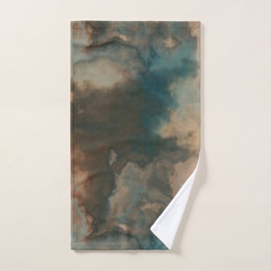 Türkismarmor abstrakt badhandtuch set (Handtuch)