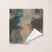 Türkismarmor abstrakt badhandtuch set (Waschlappen)