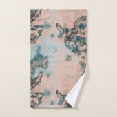 Türkismarmor abstrakt badhandtuch set (Handtuch)